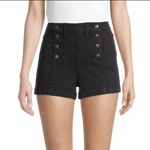 NB Juniors' Black Wash Sailor Shorts